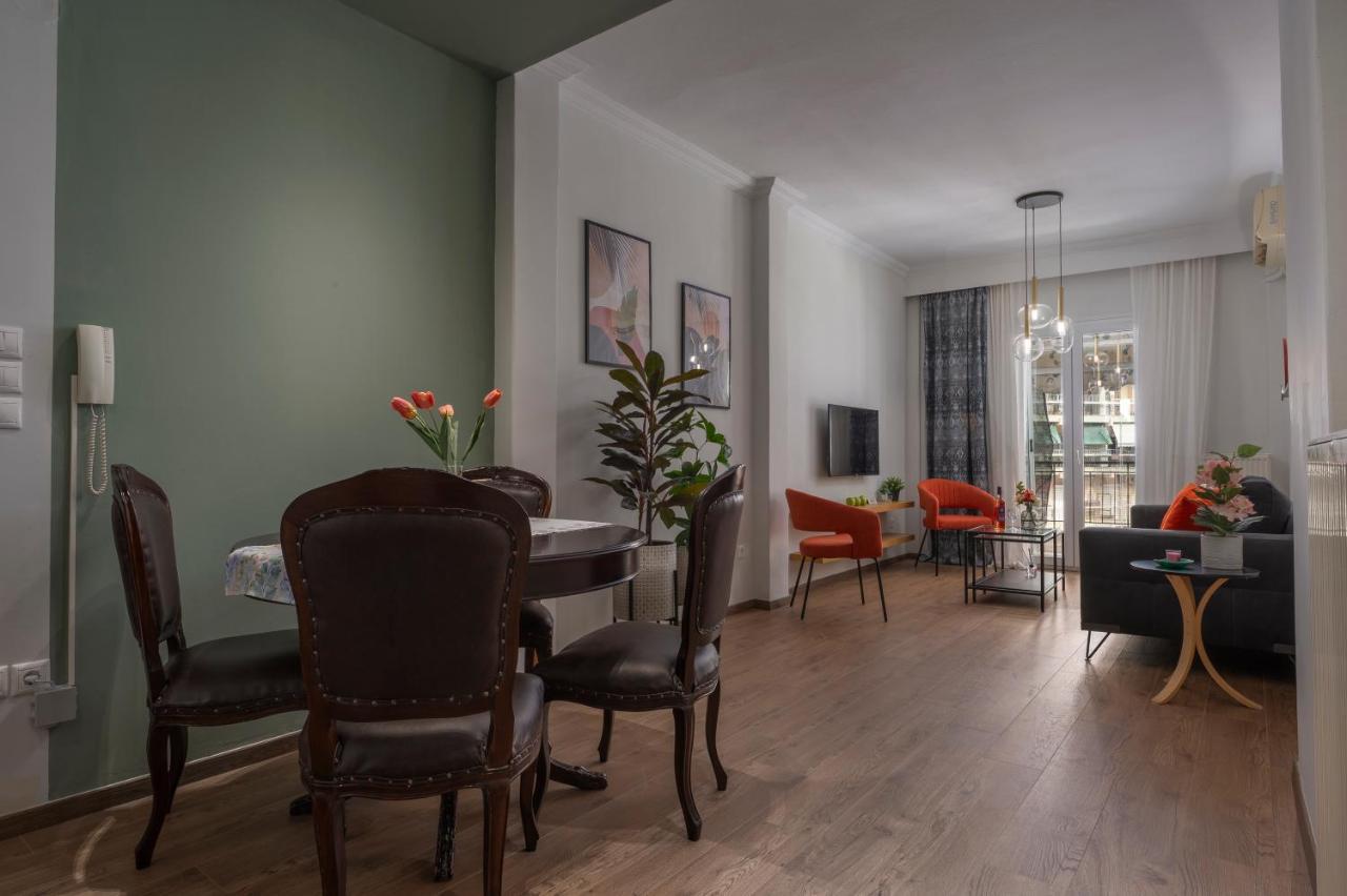 Estia Thessaloniki Apartment, Cozy, Spacious, Sunny, 2 Rooms-5 Beds Exterior foto