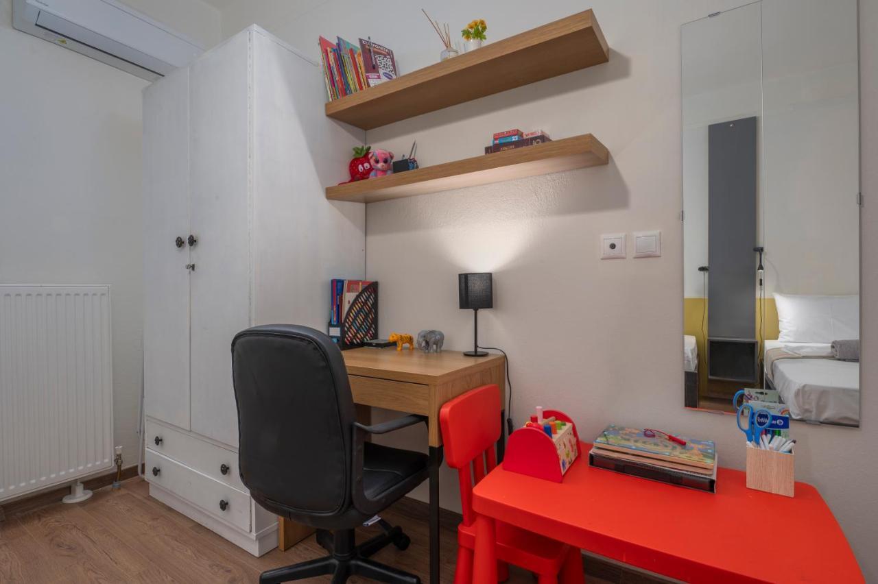 Estia Thessaloniki Apartment, Cozy, Spacious, Sunny, 2 Rooms-5 Beds Exterior foto
