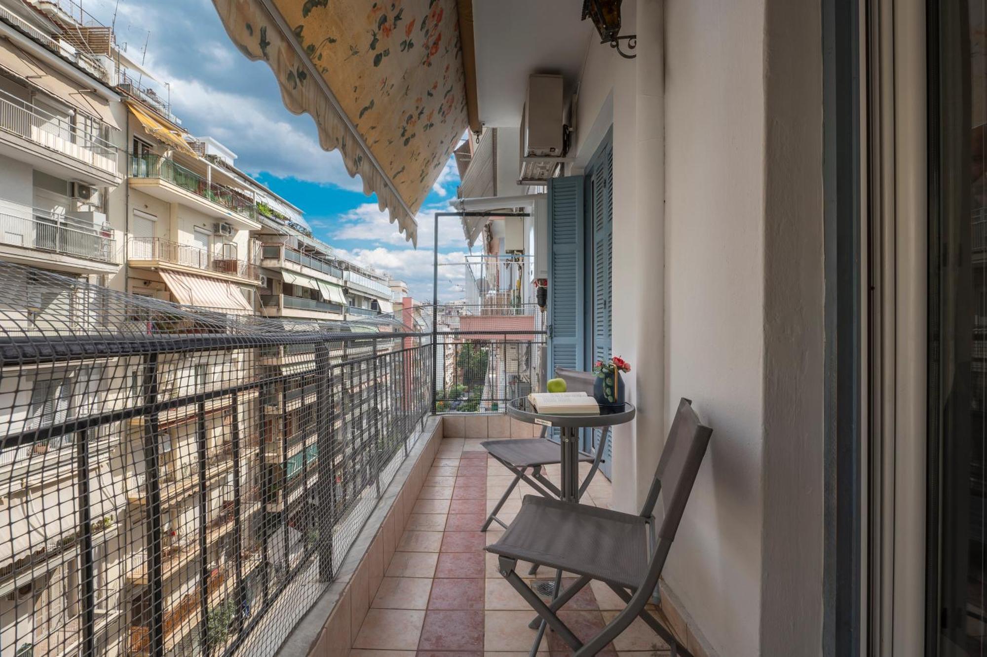 Estia Thessaloniki Apartment, Cozy, Spacious, Sunny, 2 Rooms-5 Beds Exterior foto