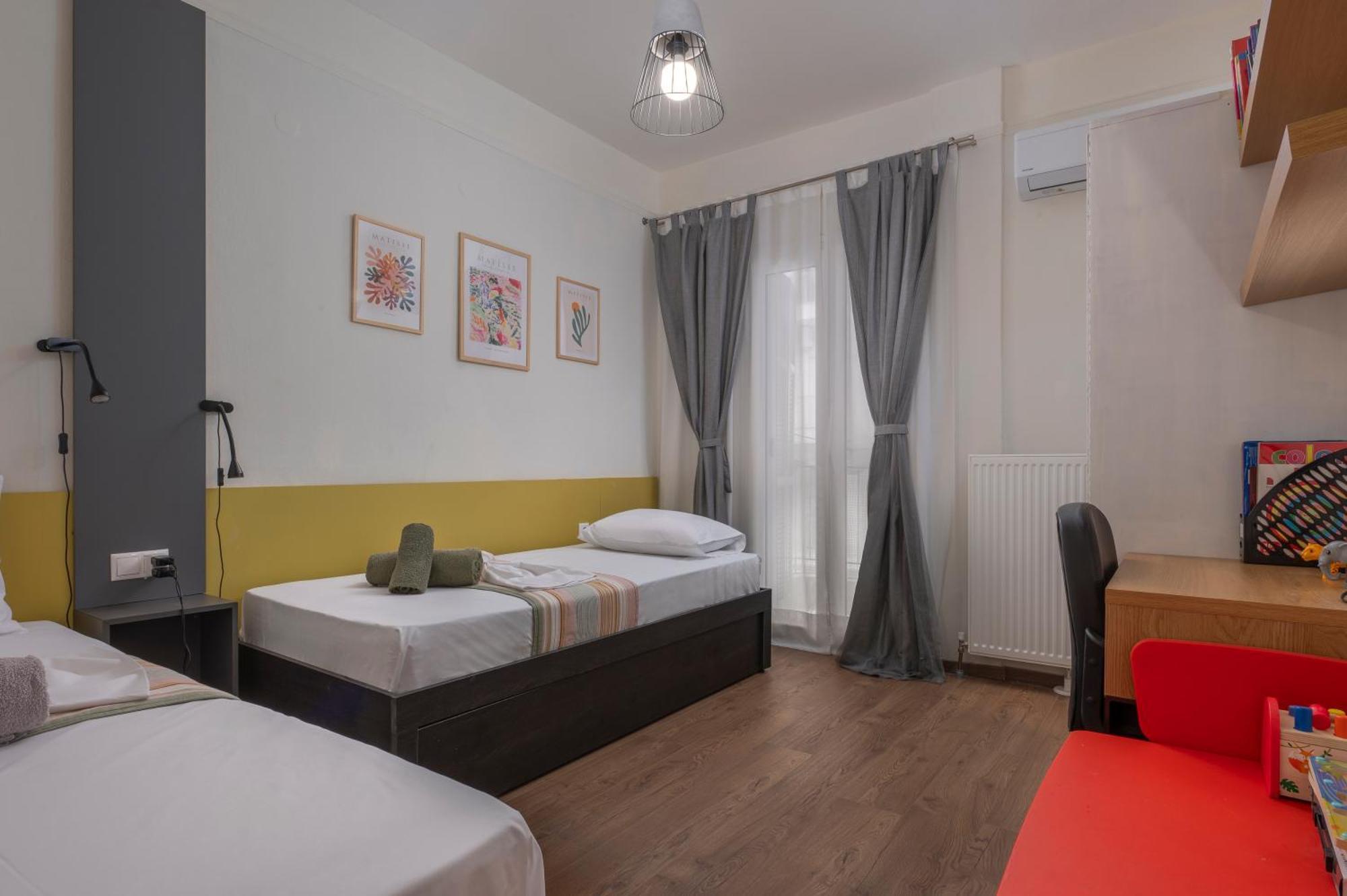 Estia Thessaloniki Apartment, Cozy, Spacious, Sunny, 2 Rooms-5 Beds Exterior foto